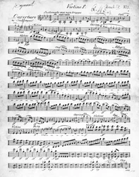 Sheet Music for the Overture to 